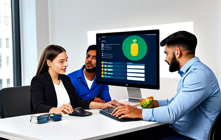 푸드테크와 글로벌 식품 시장의 미래 - **

"A brightly lit, modern kitchen with a diverse selection of plant-based food items and lab-grown...