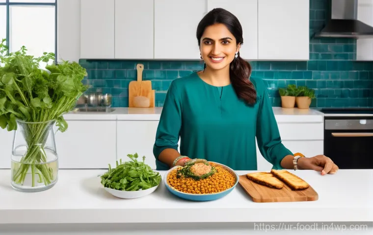 푸드테크의 기술 진보가 가져올 변화 - **Prompt 1: Urban Vertical Farming in a Bustling Pakistani City**
    "A vibrant, multi-story vertic...