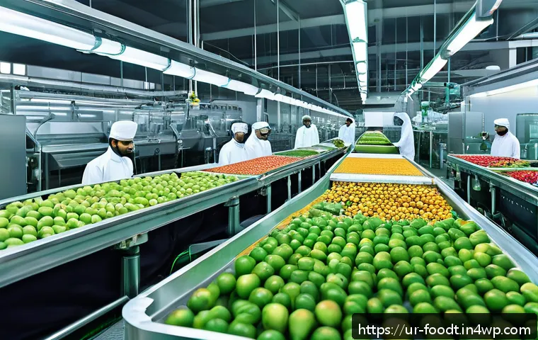 푸드테크와 글로벌 식품 안전 기준 - A modern food processing plant in Pakistan, showcasing advanced robotics and automation systems care...
